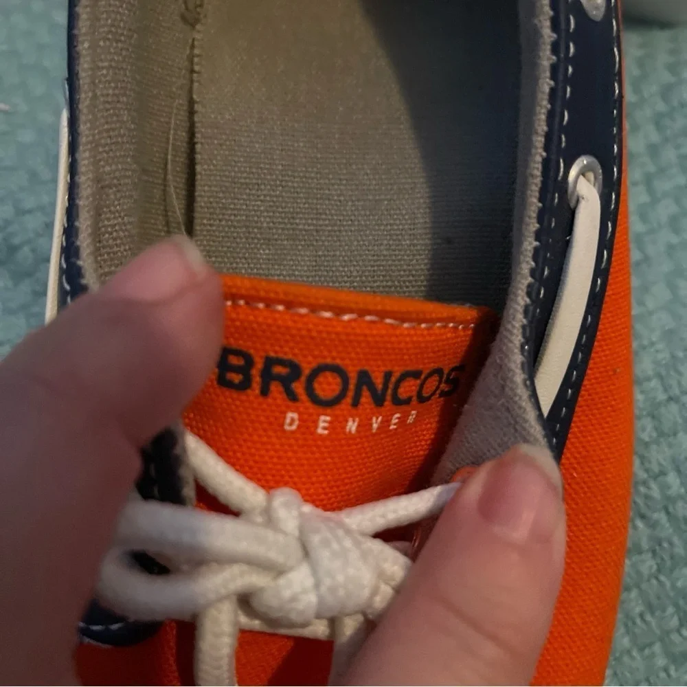 NFL Mens Denver Broncos Boat Deck Shoes - Focos - Size 7